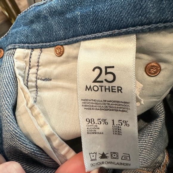 MOTHER Flare Jeans in Classic Blue - Picture 6 of 6